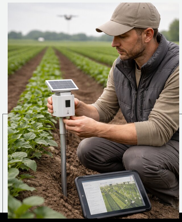 IoT мониторинг сельскохозяйственных полей и контроля в Саранске