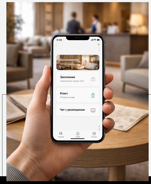 Мобильное приложение для гостей отеля в Саранске, управление сервисом